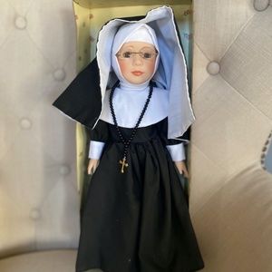 Genuine Porcelain Sister Doll New in Box